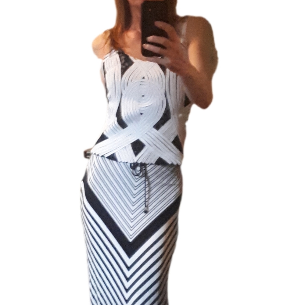 Women's Black and White Camisole